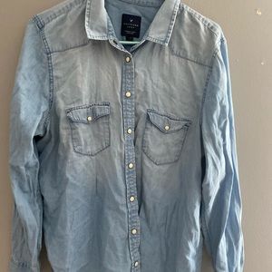 Women’s denim button up